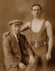 The boxer Johnny Basham and his manager W. T....