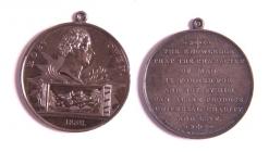 Robert Owen medallion, 1832 (front and reverse)