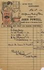 Shop bill from John Powell's grocery shop,...