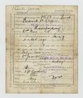 Discharge papers of Frederick William Griffiths...