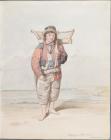 Portrait of a shrimpman, Swansea, by George O....