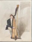 A portrait of Matthews, the blind harper, by...
