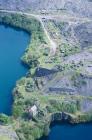 Aerial photograph of Dorothea Slate Quarry,...