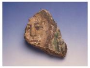 Fragment of Roman painted wall plaster...