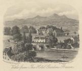 A view of Brecon from Castle Hotel, 1880s