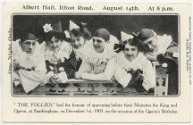 Diddanwyr teithiol 'The Follies', 1900au