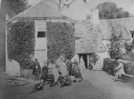 Holiday visitors at Trefonen, Cefnllys, near...