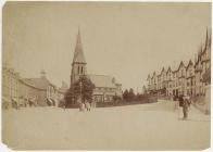 Llandrindod Wells street scene, c. 1900