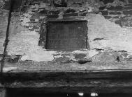 Stone tablet on a barn at Llwyn-on, bearing the...