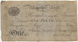 Promissory note,  Rhayader Bank, 1811
