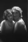 Portrait photograph of a mother and daughter,...