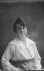 Portrait photograph of Ms Morgan, 1919,...