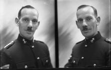 Double portrait photographs of W.E. Welch, NCO...