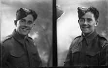 Double portrait photographs of Private P....