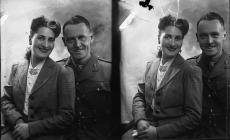 Double portrait photographs of Lt. D. Hutton in...