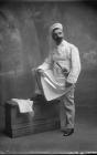 Full length photograph of a man in Chef's...