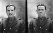 Double portrait photographs  of Lt. B. King, c....