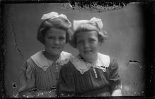 Portrait photograph of two girls, c.193?-??-??,...