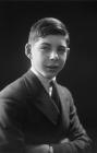Portrait photograph of a boy, Llandrindod Wells
