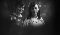 Portrait photograph of Mrs Francis and daughter...