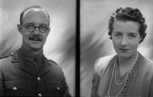 Double portrait photograph of an Officer and...