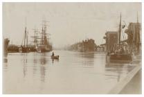 Ships at Bute West Dock, Cardiff, 19th century