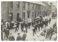 Funeral of two men killed at Llanelli during...