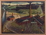 'Brickworks, Llandough' gan Charles Byrd, 1950au