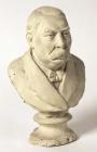 Bust of Gomer Lewis, editor of the Cambrian...