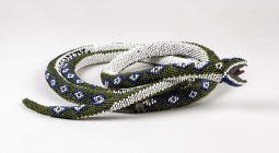 Beadwork snake, made by Turkish PoW in...