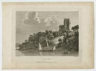 Benton Castle', gan P. Sandby, ysgythriad, 1779