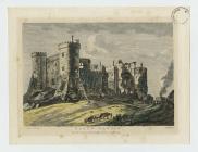 'Carew Castle', gan Paul Sandby, lithograff, 1...