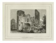 'Lawhaden Castle', gan Hugh Hughes, engrafiad...