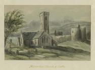 'Manorbier Church and Castle', gan W. H. Davies...