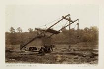 Extemporised crane, Pwlholm, Monmouth, 1906