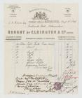 An invoice from Elkington & Co., Manchester