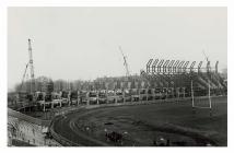 The construction of the North Stand, Cardiff...