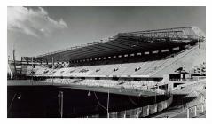 The construction of the North Stand, Cardiff...