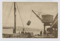 Landing Mails, Fishguard Harbour Station, c.1900