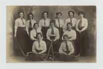 Bangor County School for girls hockey team,...