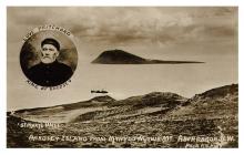 A postcard view of Bardsey Island from Mynydd...