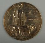 Commemorative medal presented to the family of...
