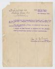 An invitation to receive a medal, 6 February 1919