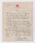 Letter from King George V to Private David...