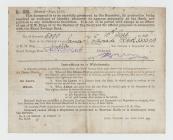 Naval Savings account book belonging to James T...