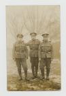 Photograph of three soldiers