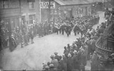 Llangollen. Funeral of Tom Ellis.