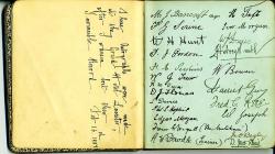 Autographs of the SRFC team, 1907