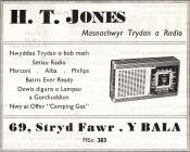 HT Jones, Bala advertisement [Welsh]