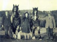 Glyn, Matti and Bob Edwards, y Fron, Hendre,...